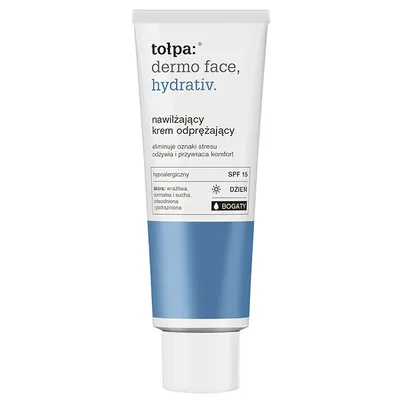 Tołpa Dermo Face, Hydrativ., Nawilżający krem odprężający bogaty na dzień SPF 15