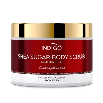 Indigo Nails Lab Home Spa, Drama Queen Shea Sugar Body Scrub (Peeling do ciała)
