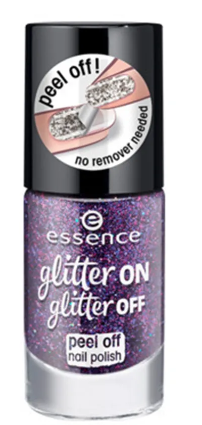 Essence Glitter On Glitter Off, Peel off Nail Polish (Lakier do paznokci peel off)