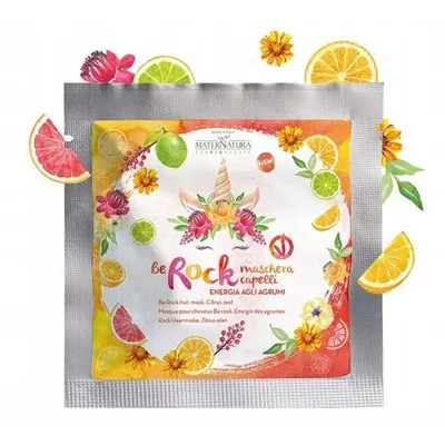MaterNatura Maschera Capelli Be Rock Energia agli Agrumi (Maska do włosów nadająca połysku ` Be Rock - Cytrusowa energia`)