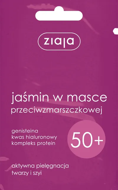 Ziaja Jaśminowa, Jaśmin w maseczce przeciwzmarszczkowej 50+