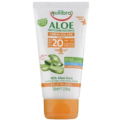 Equilibra Aloe Crema Solare SPF 20 (Aloesowy krem przeciwsłoneczny)