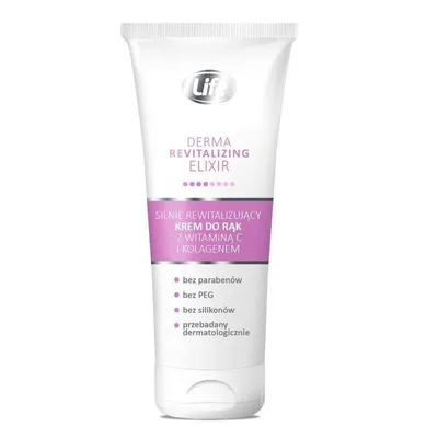 Life Derma Revitalizing Elixir, Silnie rewitalizujący krem do rąk z witaminą C i kolagenem