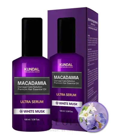 Kundal Macadamia, Ultra Serum (Ultraserum do włosów `Białe piżmo`)