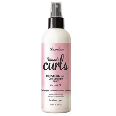 Shakebar Miracle Curls, Moisturizing Curl Detangle Spray (Mgiełka ułatwiająca rozczesywanie)