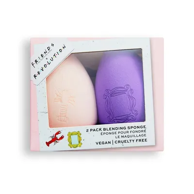 Revolution Beauty (Makeup Revolution) Makeup Revolution x Friends, 2PCK Blending Sponge (Zestaw gąbek do makijażu)