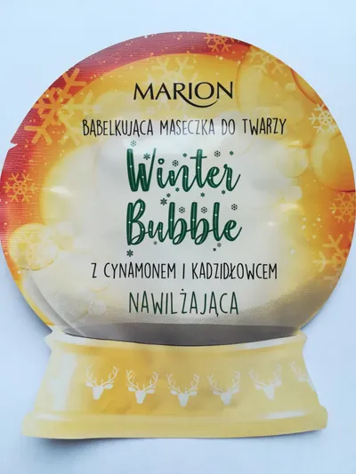 Marion Winter Bubble, Bąbelkująca nawilżająca maseczka do twarzy z cynamonem i  kadzidłowcem