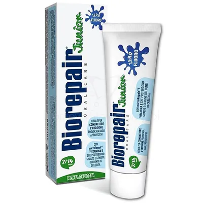 BioRepair Junior, Pasta dla dzieci wzmacniająca szkliwo 7-14 lat