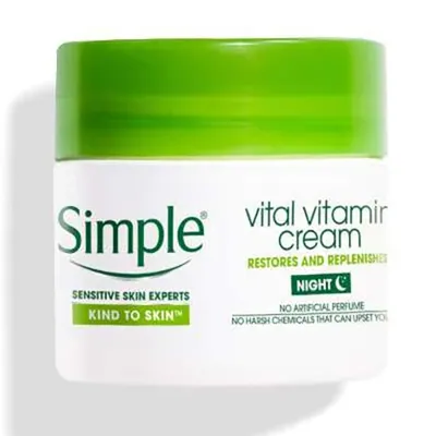 Simple Kind To Skin, Vital Vitamin Night Cream (Multiwitaminowy krem na noc)