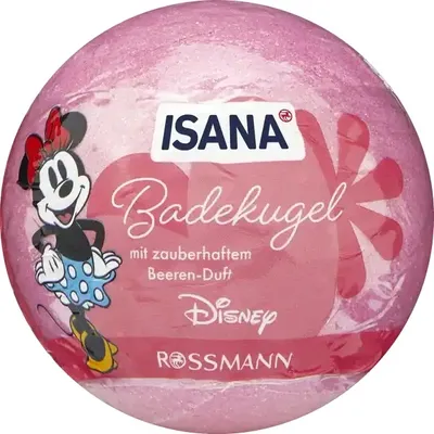 Isana Isana x Disney,  Minnie Mouse   Badekugel mit zauberhaftem Beeren-Duft (Kula do kąpieli)