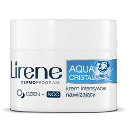 Lirene Dermoprogram Aqua Cristal, Krem intensywnie nawilżający na dzień i na noc