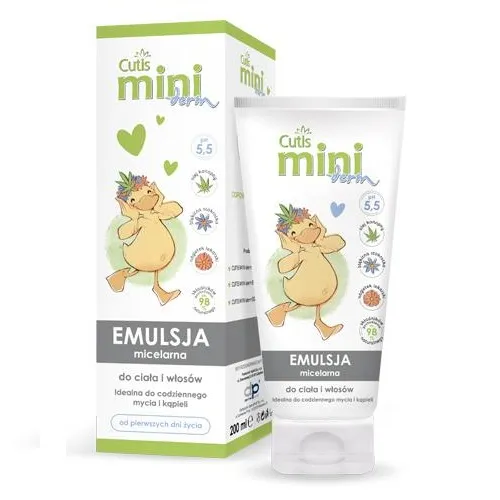 Cutis Mini Derm Emulsja micelarna do mycia ciała i włosów
