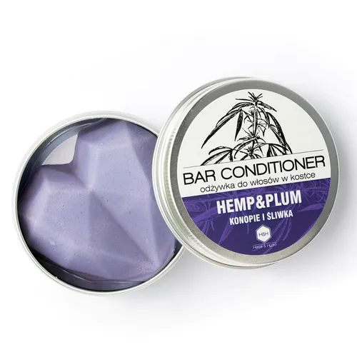 Herbs & Hydro Bar Conditioner Hemp & Plum (Odżywka w kostce `Śliwka i konopie`) - 2
