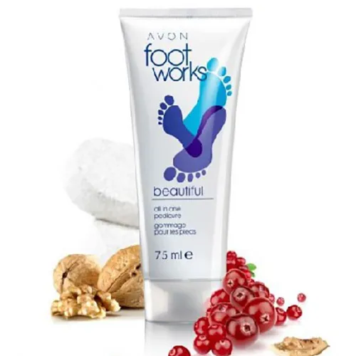 Avon Foot Works, Beautiful, All in One Pedicure (Peeling do stóp `Pedicure doskonały`)
