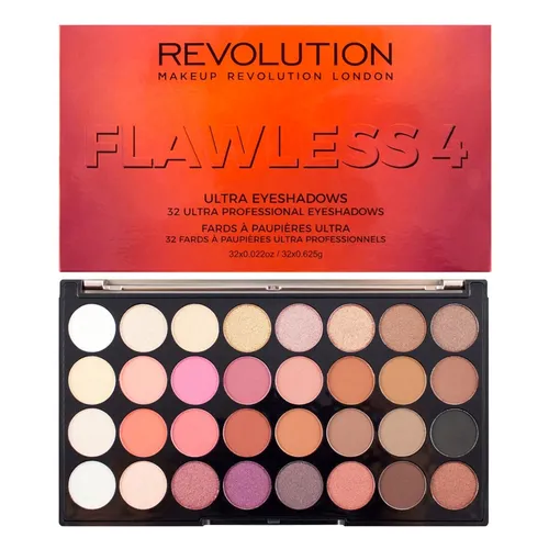 Revolution Beauty (Makeup Revolution) Flawless 4, Ultra Eyeshadows, 32 Ultra Professional Eyeshadows (Profesjonalna paleta 32 cieni do powiek)