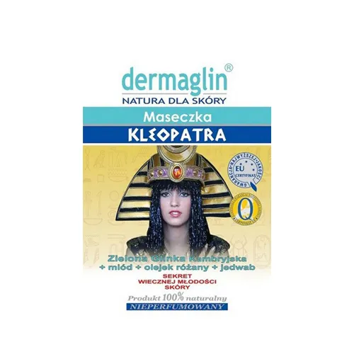 Dermaglin Maseczka `Kleopatra` z zieloną glinką kambryjską, miodem, olejkiem różanym i jedwabiem - 2