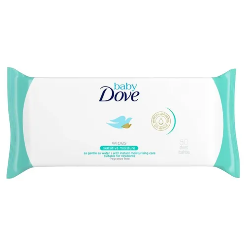 Dove Baby, Sensitive Moisture, Hipoalergiczne chusteczki pielęgnacyjne