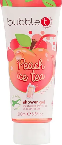Bubble T Cosmetics Peach Ice Tea Moisturising Shower Gel (Nawilżający żel pod prysznic o zapachu brzoskwiniowej mrożonej herbaty)
