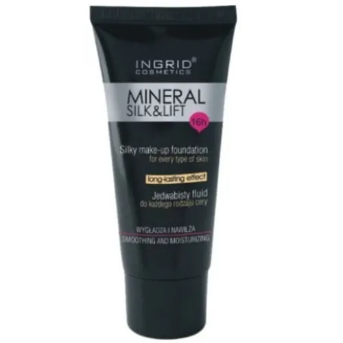 Ingrid Cosmetics Mineral Silk & Lift, Długotrwały mineralny fluid nawilżająco - wygadzający (stara wersja) - 2