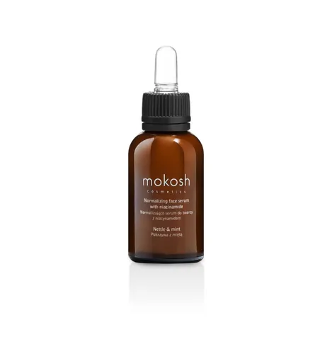 Mokosh Cosmetics Normalizujące serum do twarzy z niacynamidem `Pokrzywa z miętą`