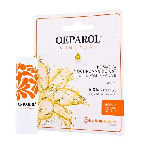 Oeparol Sunnyday, Pomadka ochronna do ust z filtrami UVA/UVB SPF 25