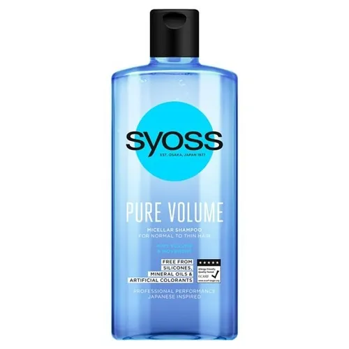 Syoss Pure Volume,  Szampon micelarny do włosów cienkich - 1