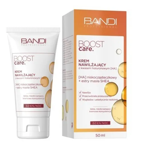 Bandi Boost Care., Krem nawilżający z kwasem hialuronowym (HA)