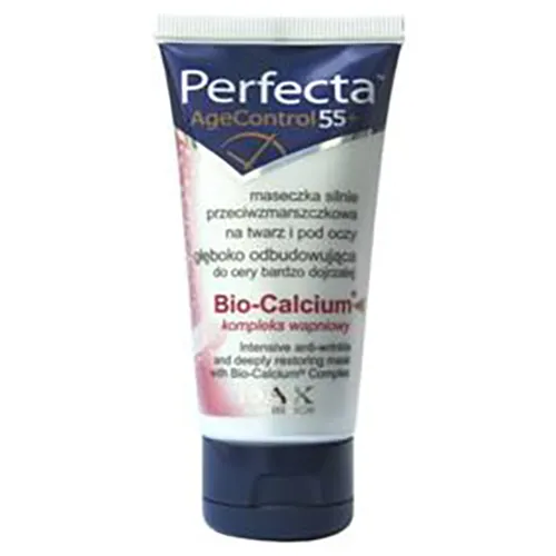 Perfecta Age Control 55+, Maseczka silnie przeciwzmarszczkowa na twarz i pod oczy