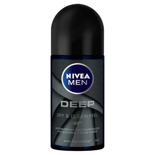 Nivea Men, Deep, Antipersprant Roll-on (Antyperspirant dla mężczyzn w kulce)