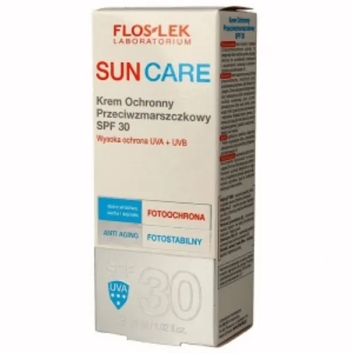 Floslek Sun Care, Krem ochronny przeciwzmarszczkowy SPF30