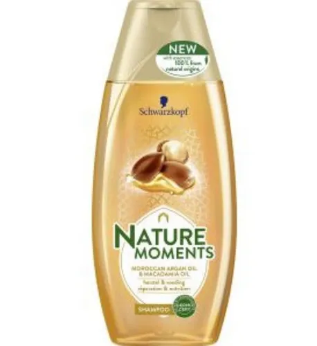 Schauma Nature Moments, Szampon do włosów suchych i zniszczonych  `Olejek  arganowy i Macadamia`