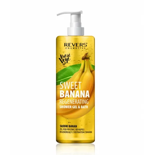 Revers Cosmetics Sweet Banana Regenerating, Shower Gel & Bath (Żel pod prysznic `Słodki banan`)