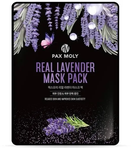 Pax Moly Real Lavender Mask Pack (Oczyszczająca maska w płachcie)