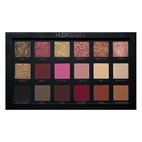 Huda Beauty Textured Shadows Palette Rose Gold Edition (Paleta cieni do powiek)