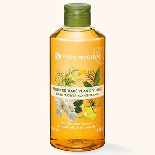 Yves Rocher Bain Douche Sensuel Fleur de Tiare & Ylang-Ylang (Zmysłowy żel pod prysznic i do kąpieli 'Kwiat tiare i ylang ylang') - 2