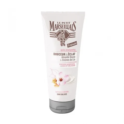 Le Petit Marseillais Apres-shampooing Douceur & Eclat Amande douce et graines de Lin (Odżywka do włosów normalnych, długich i delikatnych)