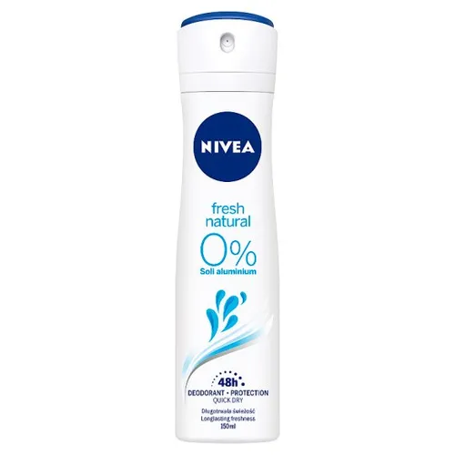 Nivea Fresh Natural, Dezodorant w sprayu 0% soli aluminium (stara wersja)
