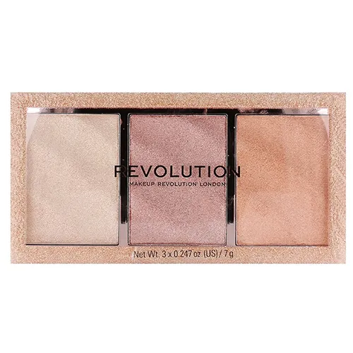 Revolution Beauty (Makeup Revolution) Precious Stone, Rose Quartz Highlighter Palette (Paleta rozświetlaczy do twarzy)