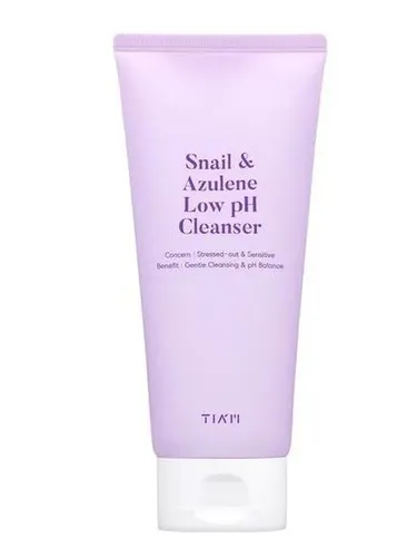 Tia'm Snail & Azulene Low pH Cleanser (Żel oczyszczający z ekstraktem ze śluzu ślimaka i azulenem (niskie pH))