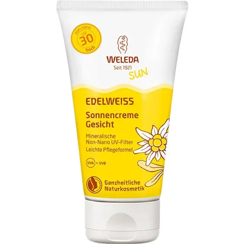 Weleda Sun, Edelweiss Sonnencreme Gesicht LSF 30 (Krem z filtrem SPF 30)