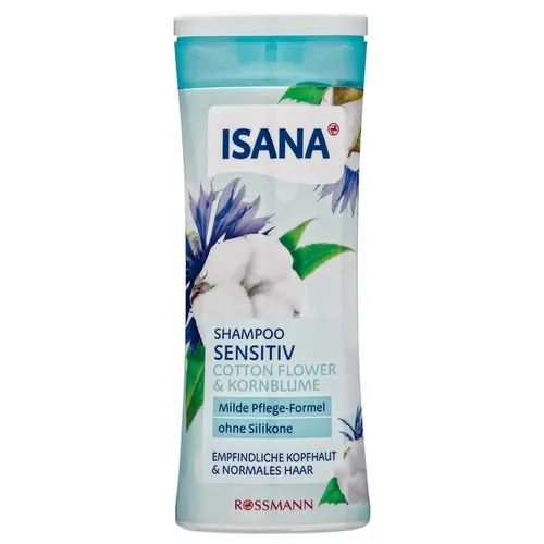 Isana Cotton Flower & Kornblume Shampoo (Szampon do wrażliwej skóry głowy i włosów normalnych `Sensitive`) - 2