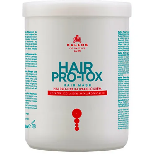 Kallos KJMN, Hair Pro-tox, Maska do włosów z keratyną, kolagenem i kwasem hialuronowym