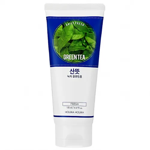 Holika Holika Daily Fresh, Green Tea, Cleansing Foam (Pianka do mycia twarzy z ekstraktem z zielonej herbaty)
