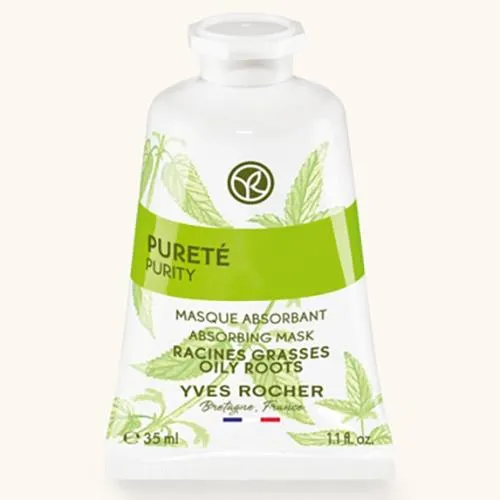 Yves Rocher Purete, Masque Absorbant Pre-Shampooing (Oczyszczająca maska przed myciem włosów z wyciągiem z pokrzywy) - 2