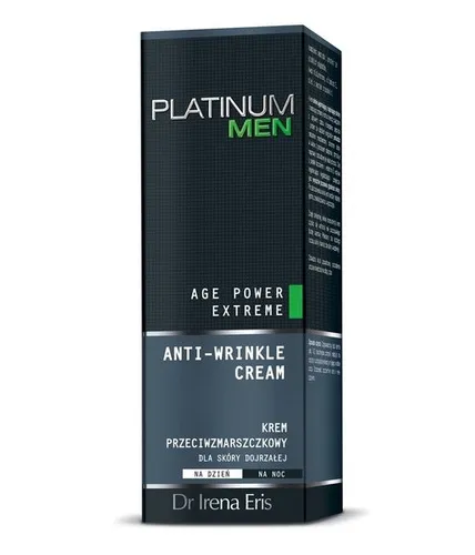 Dr Irena Eris Platinum Men, Age Power Extreme Anti- Wrinkle Cream (Krem przeciwzmarszczkowy dla skóry dojrzałej)