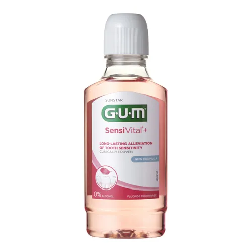 Gum Sunstar SensiVital+, Mouthwash ( Płyn do płukania jamy ustnej przeciw nadwrażliwości zębowej)