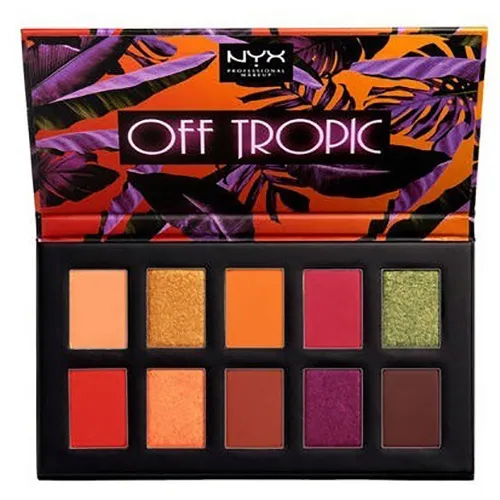 NYX Professional Makeup Off Tropic, Shifting Sand Shadow Palette (Paleta 10 cieni do powiek)