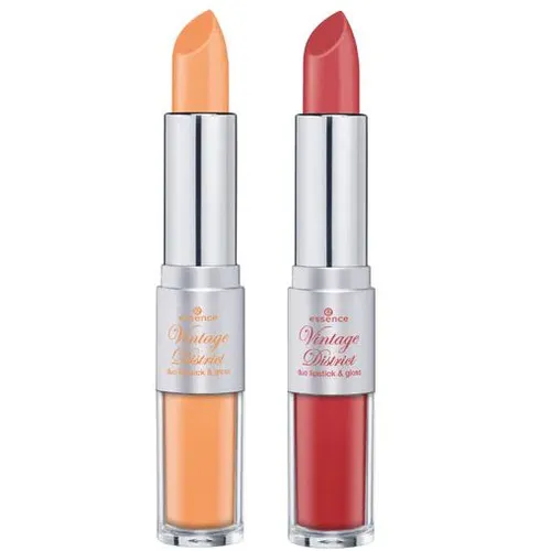 Essence Vintage District, Duo Lipstick and Gloss (Pomadka i błyszczyk do ust 2 w 1)