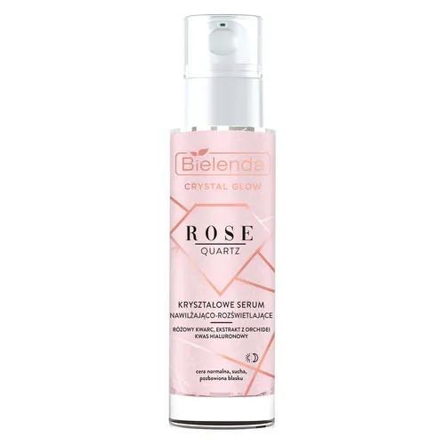 Bielenda Crystal Glow Rose Quartz, Kryształowe serum nawilżająco-rozświetlające