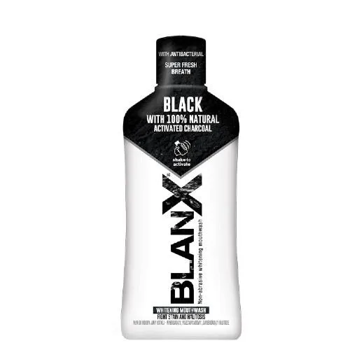 BlanX Black Whitening Mouthwash with Activated Charcoal (Wybielający płyn do higieny jamy ustnej)